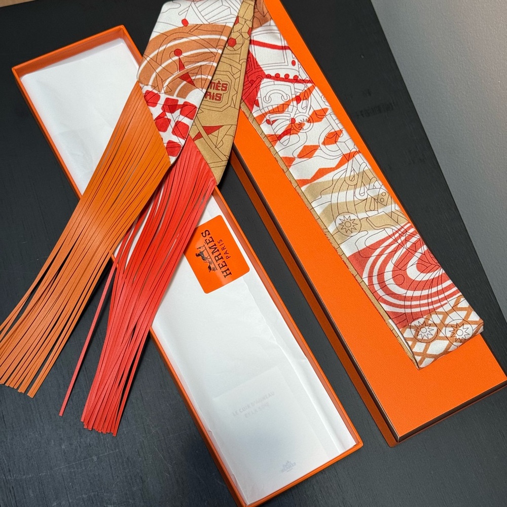 Hermes - Au Bloc Twilly with Leather Fringe - New, Never Used